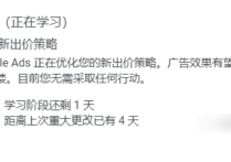 谷歌搜索广告学习期哪些设置会影响呢？